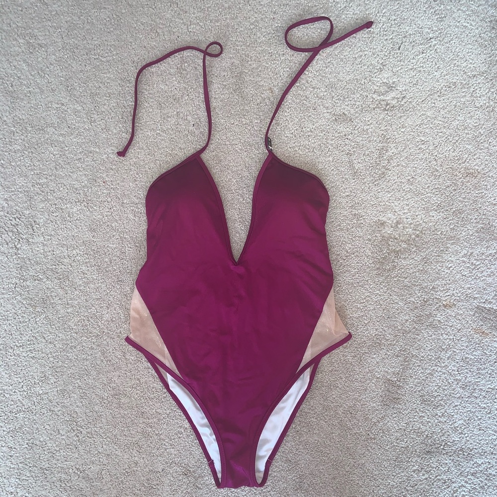 Pink One Piece Swim Suit